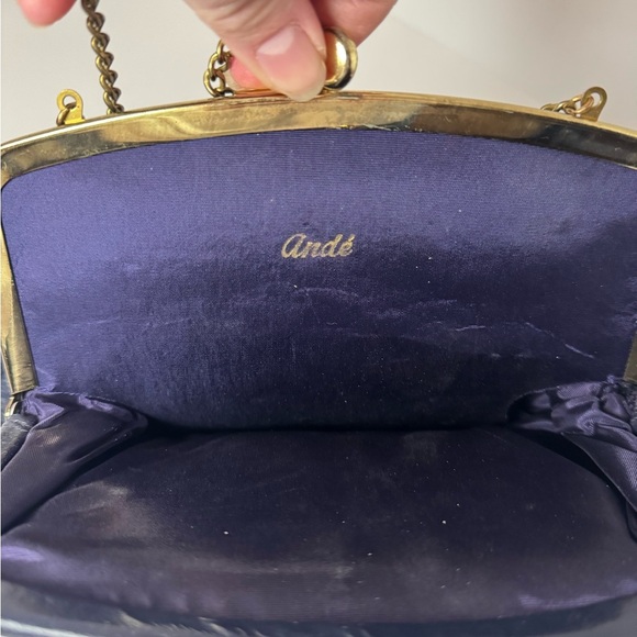 Ande Blue Leather Clutch - Picture 3 of 8